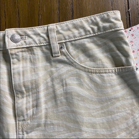 We the Free Bailey denim skirt cream zebra - Picture 10 of 10